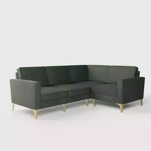 Nomad Velvet 4-Seat Corner Sectional Sofa