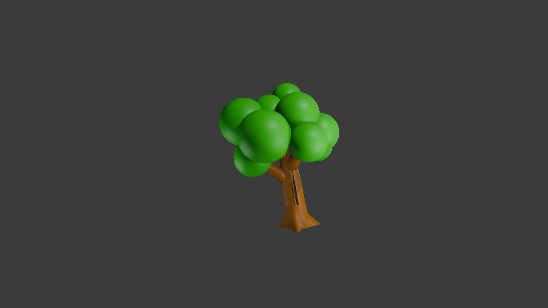 Stylized Low Poly Tree Game Ready 3D Model Low-poly 3D model_2
