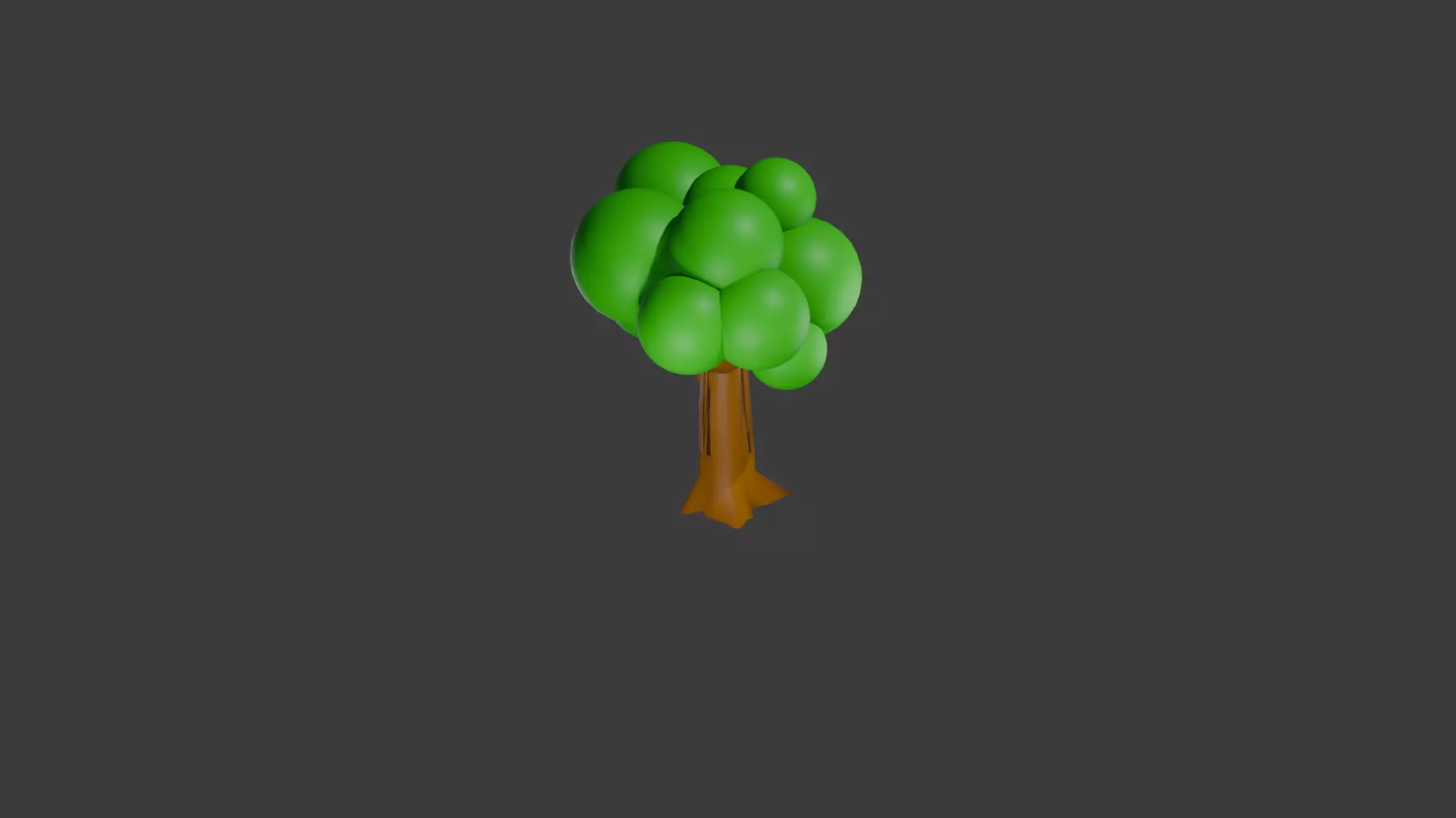 Stylized Low Poly Tree Game Ready 3D Model Low-poly 3D model_0