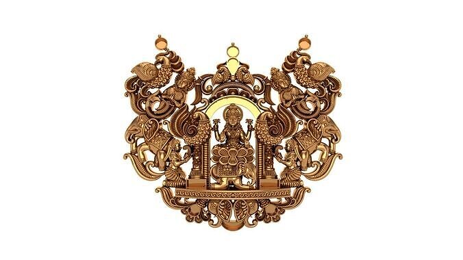 Lakshmi Pendant  3D print model