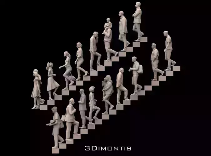 People on the Stairs