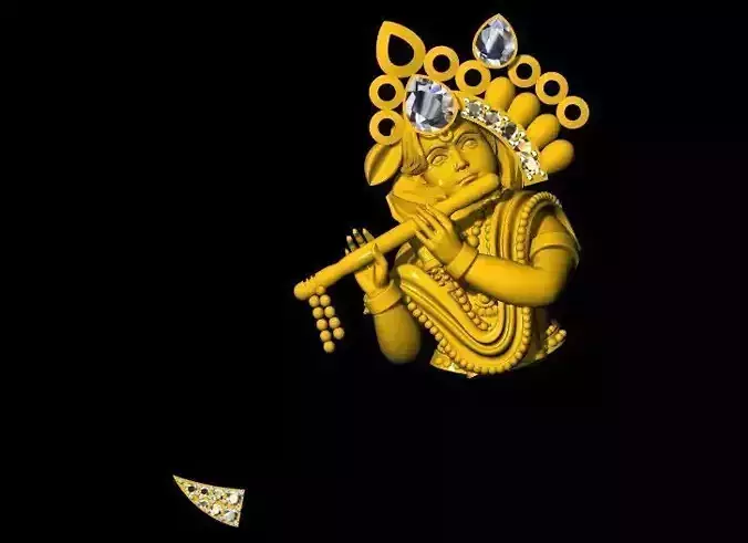 krishna pendant 3dm file