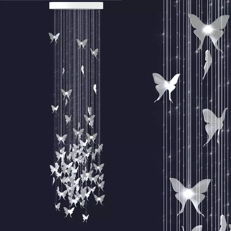 chandliers butterfly chandeliers for living room 3D model_0