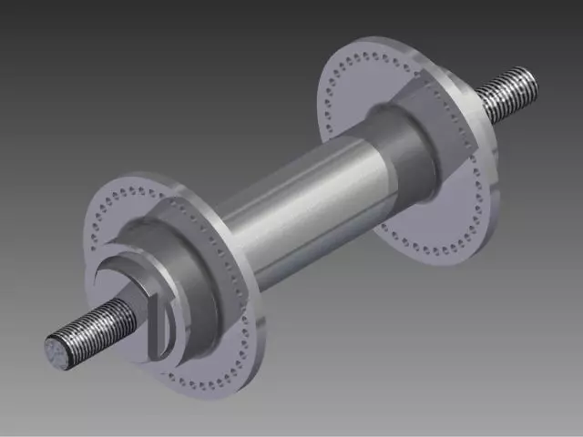 Bicycle wheel hub 3D model_0