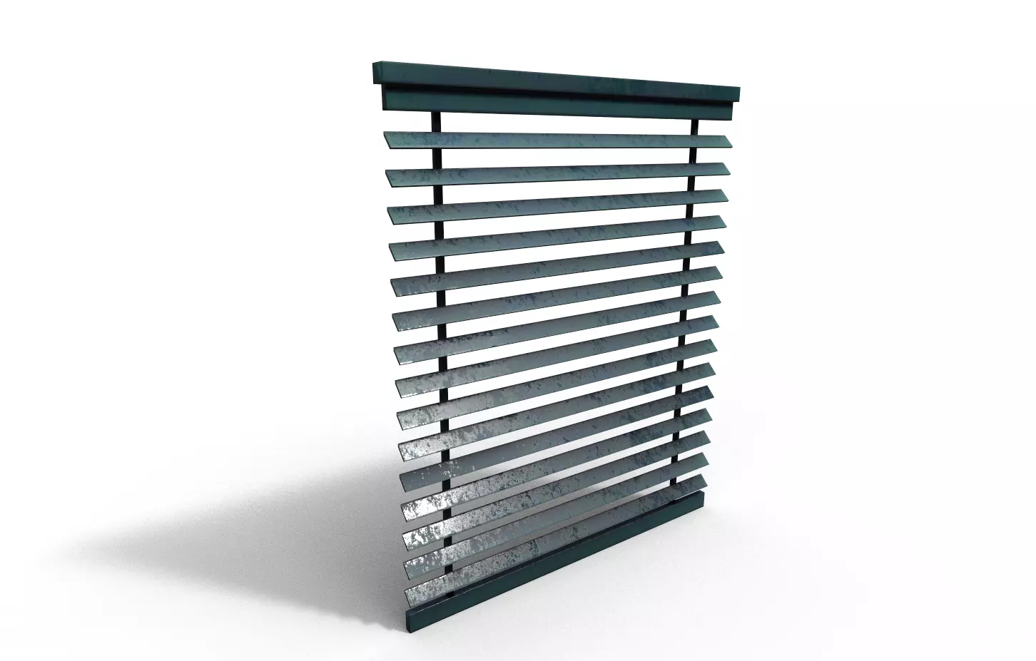 Old curtains Low-poly 3D model_0