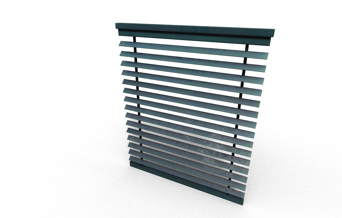 Old curtains Low-poly 3D model_1