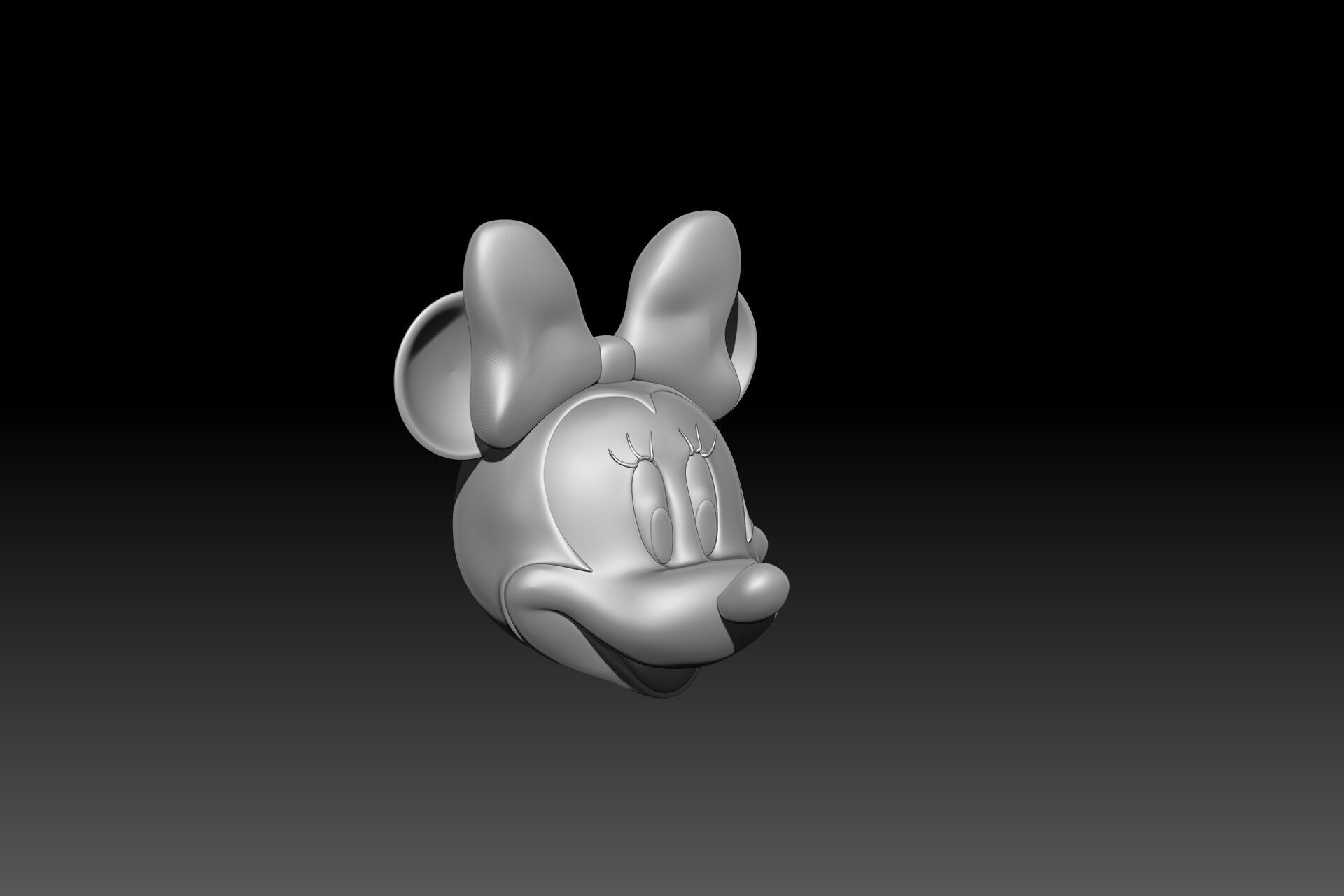 Mickey Mouse keychain 3D model STL FOR 3D PRINTING 3D print model_4
