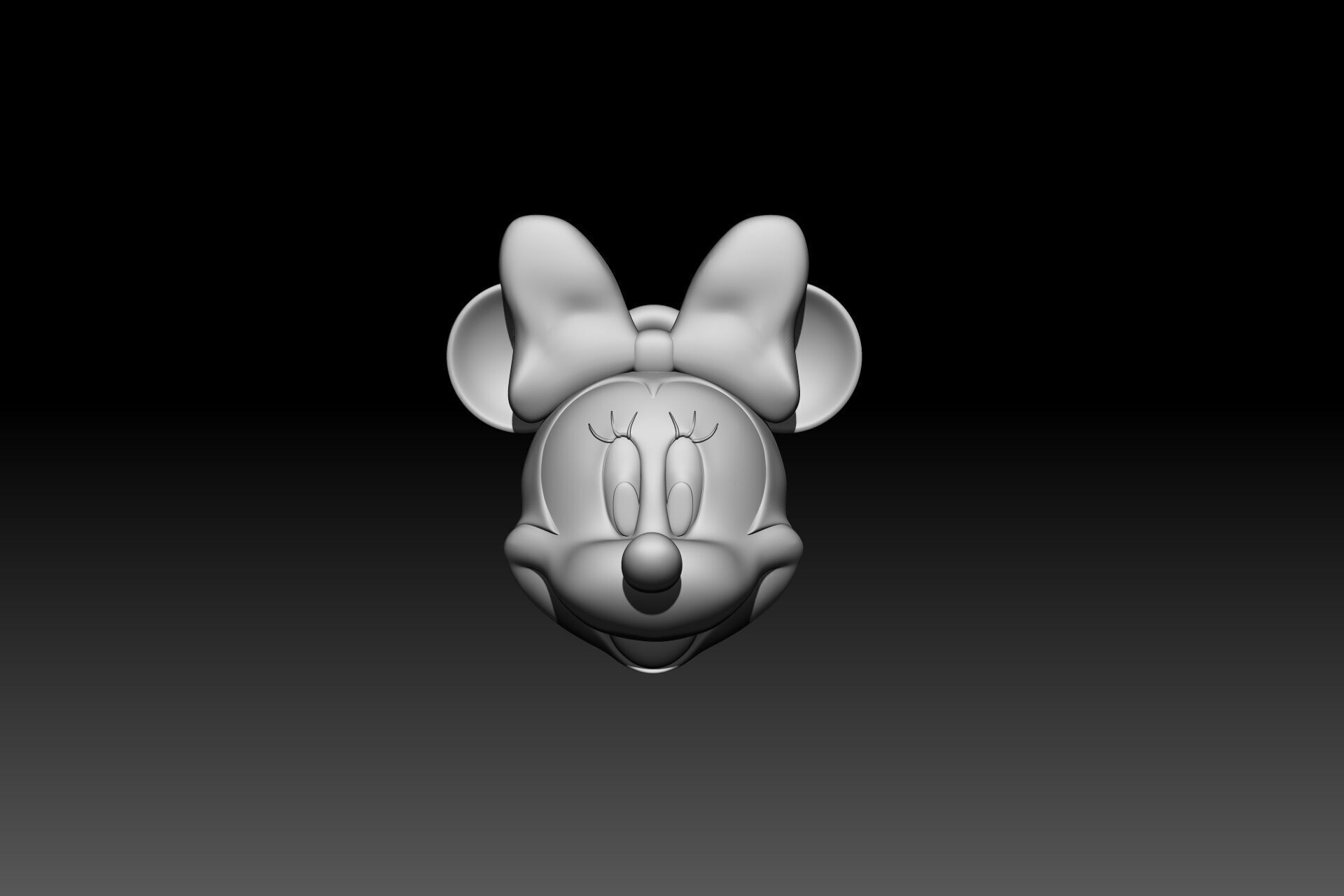 Mickey Mouse keychain 3D model STL FOR 3D PRINTING 3D print model_2