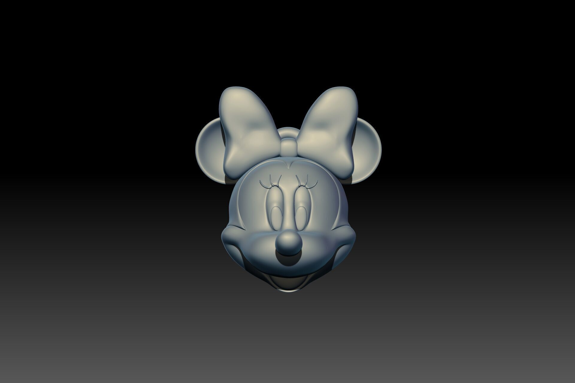 Mickey Mouse keychain 3D model STL FOR 3D PRINTING 3D print model_6