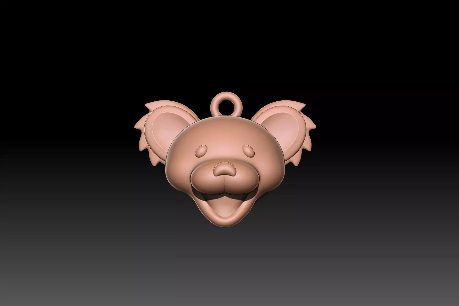 Cartoon beard keychain 3D model STL FOR D PRINTING 3D print model