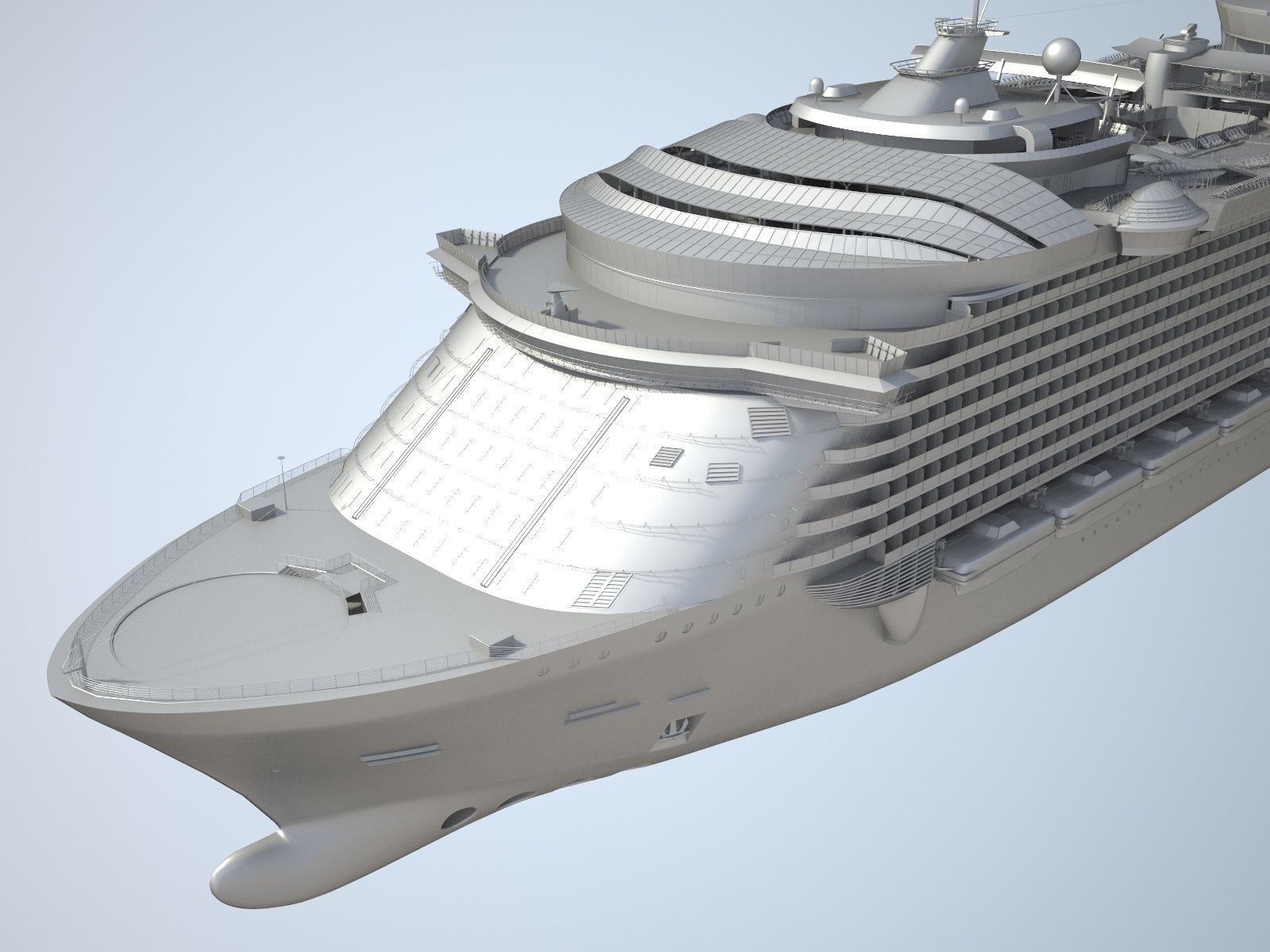 Allure of the Seas Cruise Ship 3D model_12