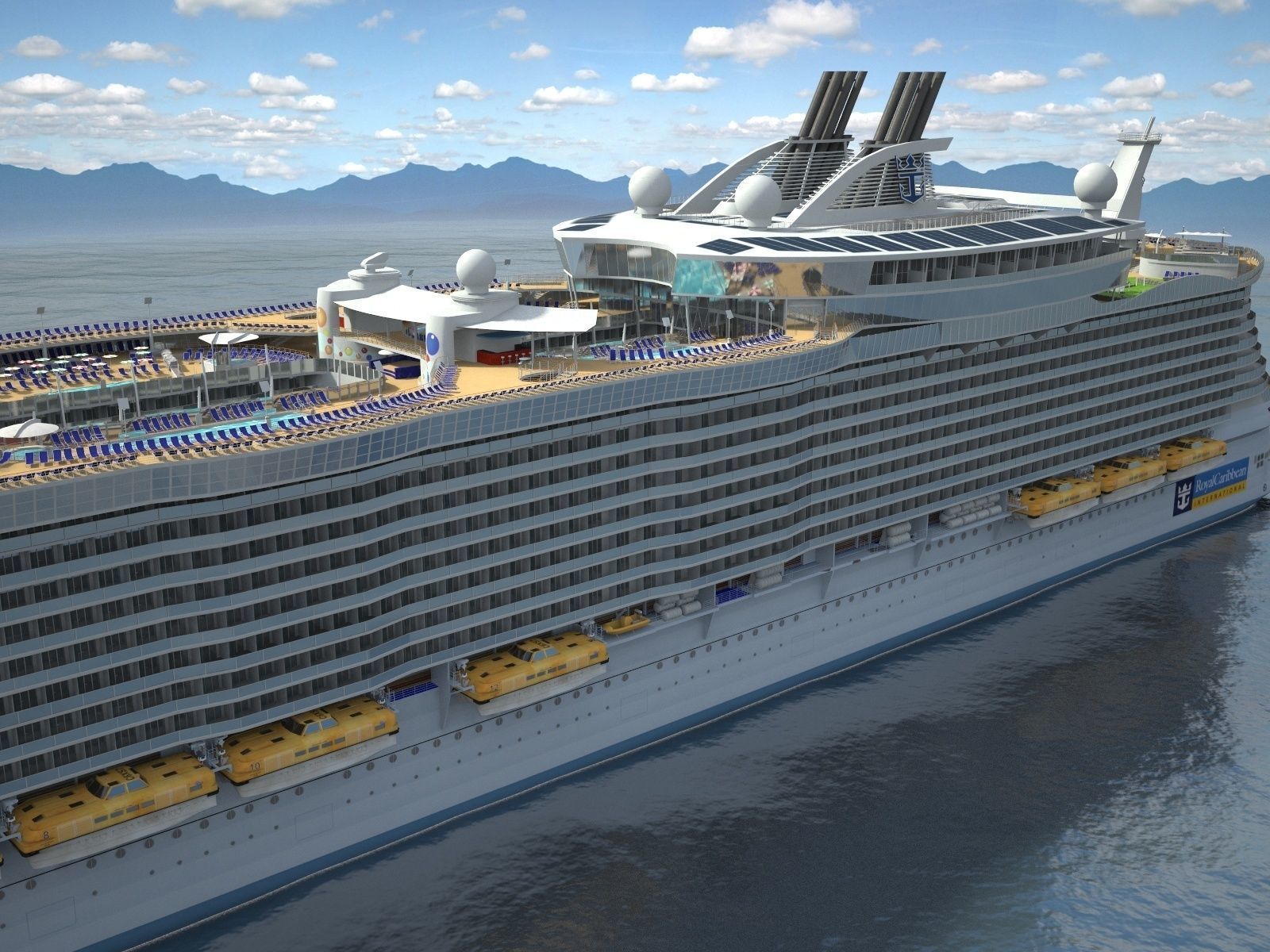 Allure of the Seas Cruise Ship 3D model_3