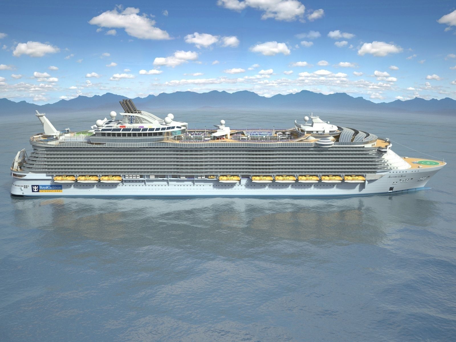 Allure of the Seas Cruise Ship 3D model_7