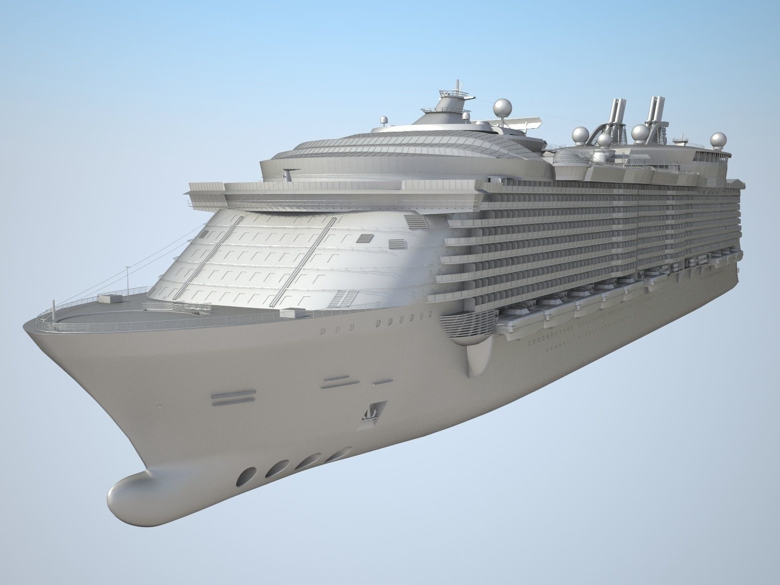 Allure of the Seas Cruise Ship 3D model_10