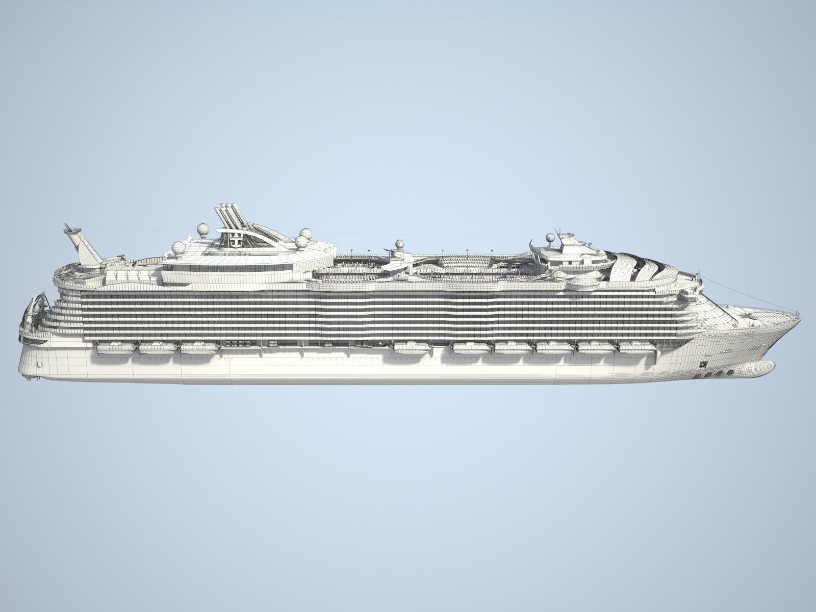 Allure of the Seas Cruise Ship 3D model_17
