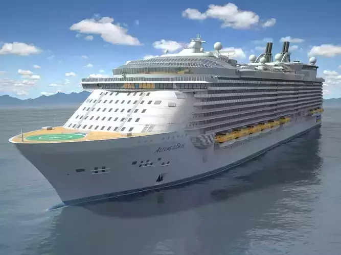 Allure of the Seas Cruise Ship 3D model