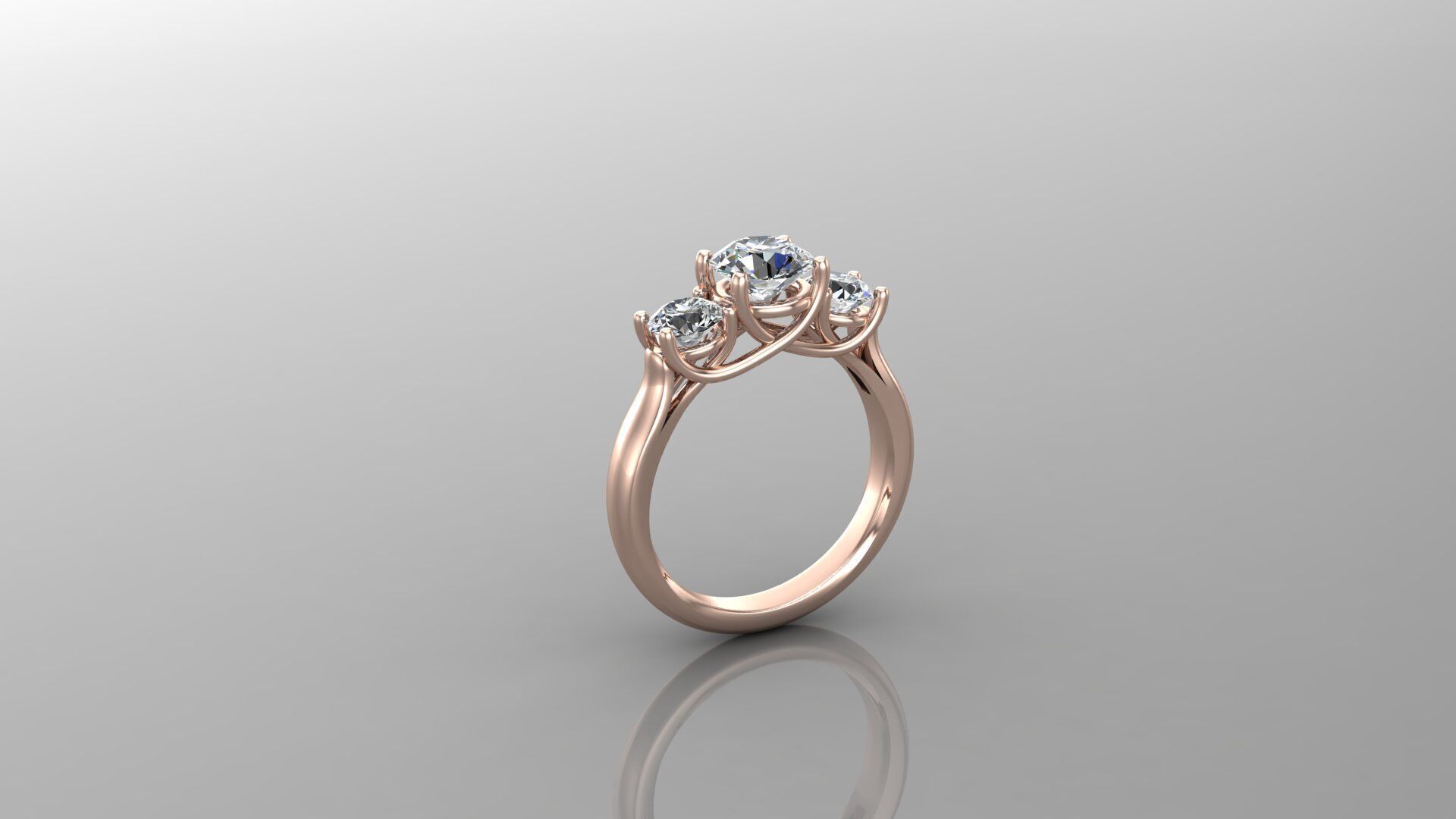 High Class Women Ring  WM 4 3D print model_1