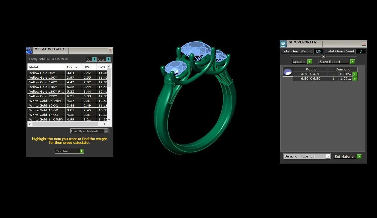 High Class Women Ring  WM 4 3D print model_6