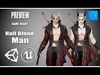 Half Blood Man and Girl Low-poly 3D model_2