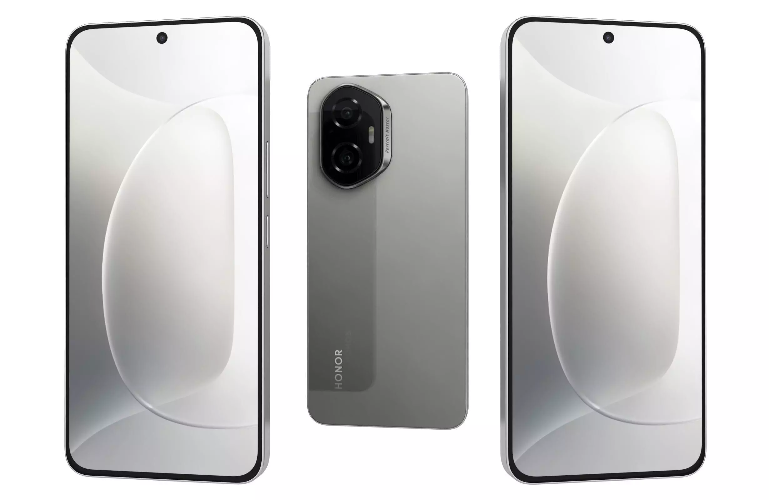 Honor 300 Gray 3D model_0