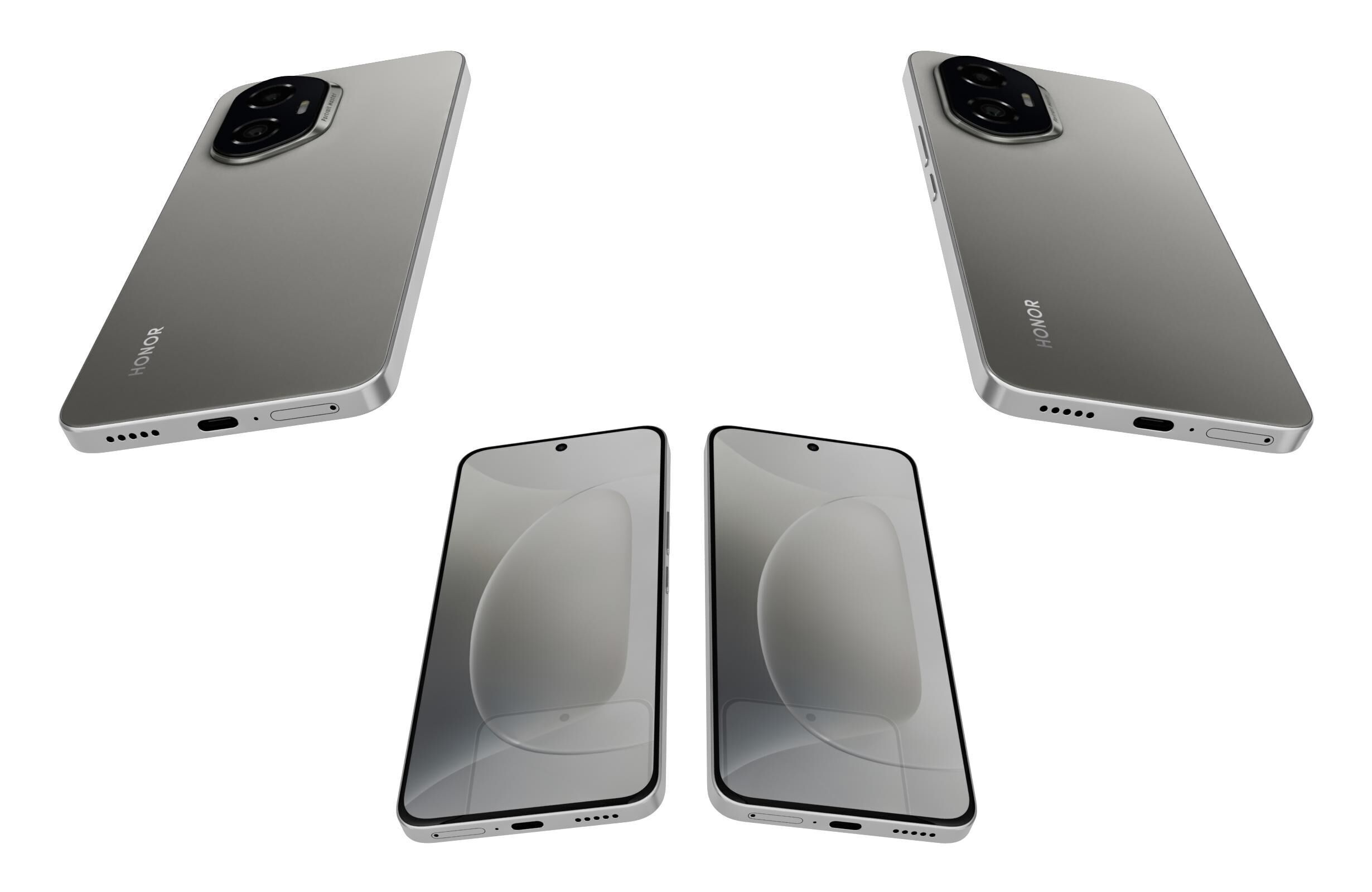 Honor 300 Gray 3D model_5