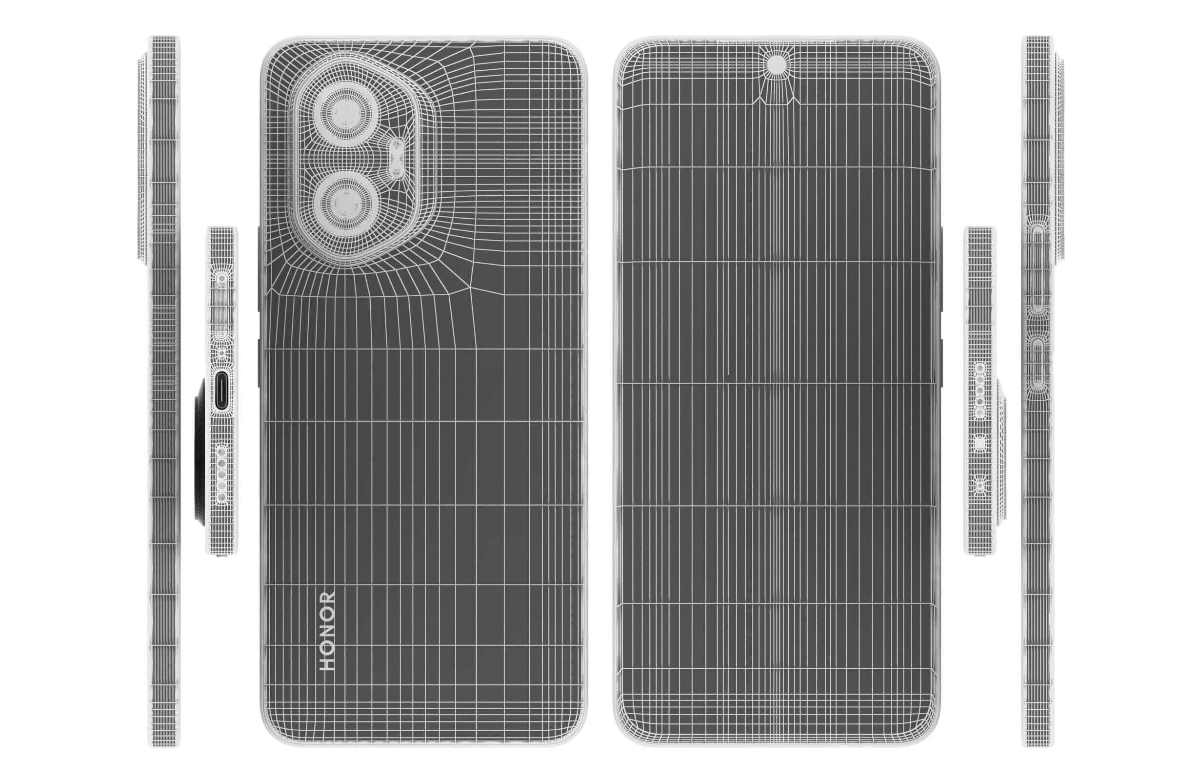 Honor 300 Gray 3D model_17