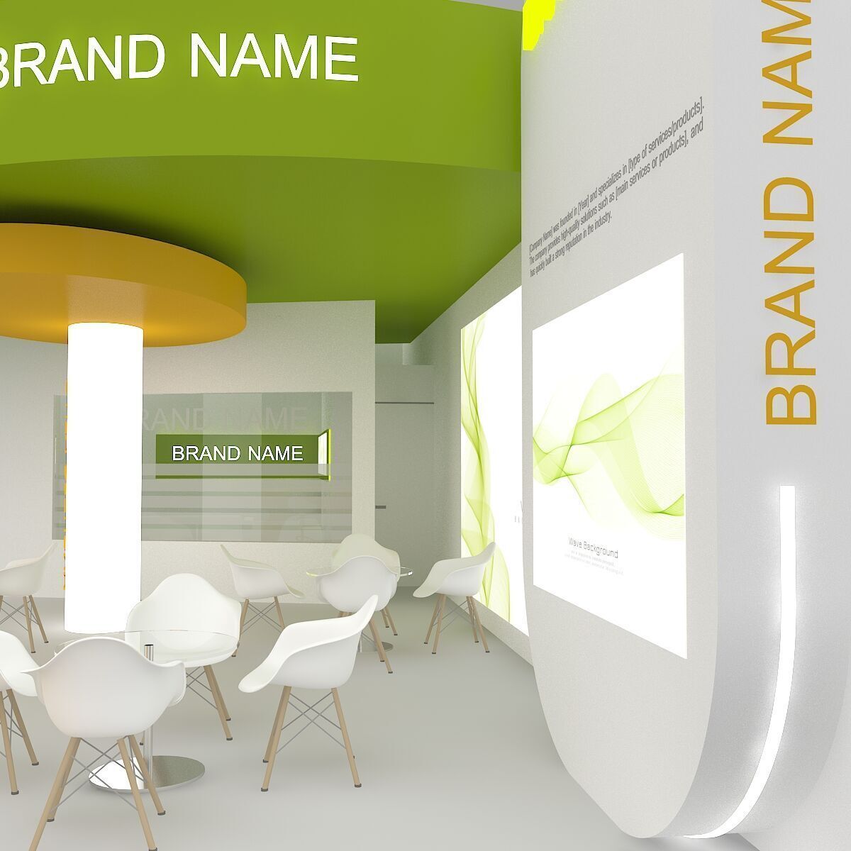 exhibition booth stand 3d model tradeshow 3D model_8