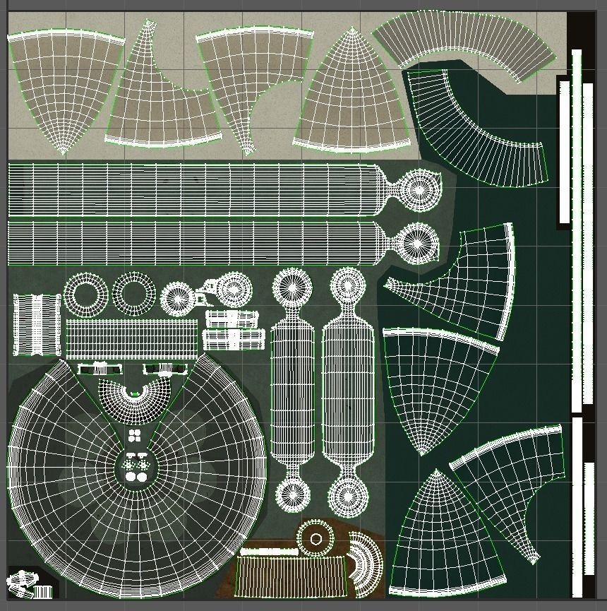 Old green Lamp 3D model_5