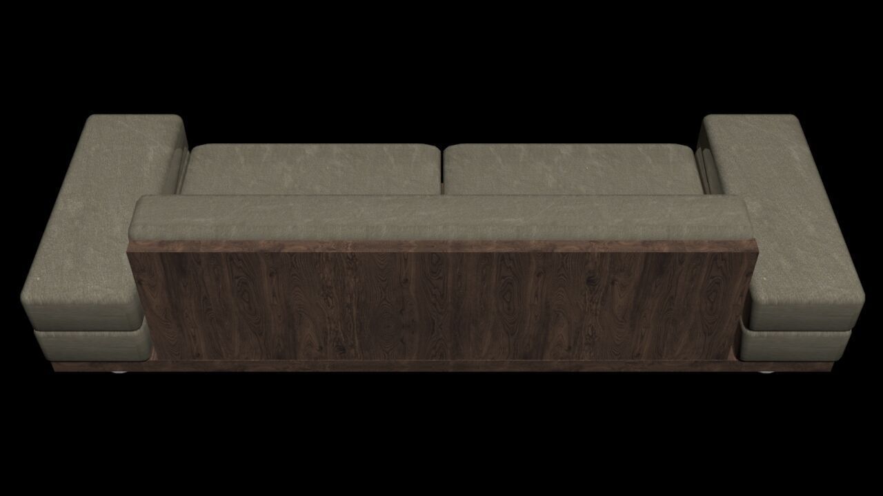 Lavi Three-seater sofaLavi Three-seater sofa Low-poly 3D model_5