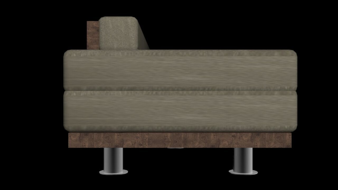 Lavi Three-seater sofaLavi Three-seater sofa Low-poly 3D model_15