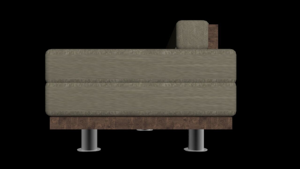 Lavi Three-seater sofaLavi Three-seater sofa Low-poly 3D model_11