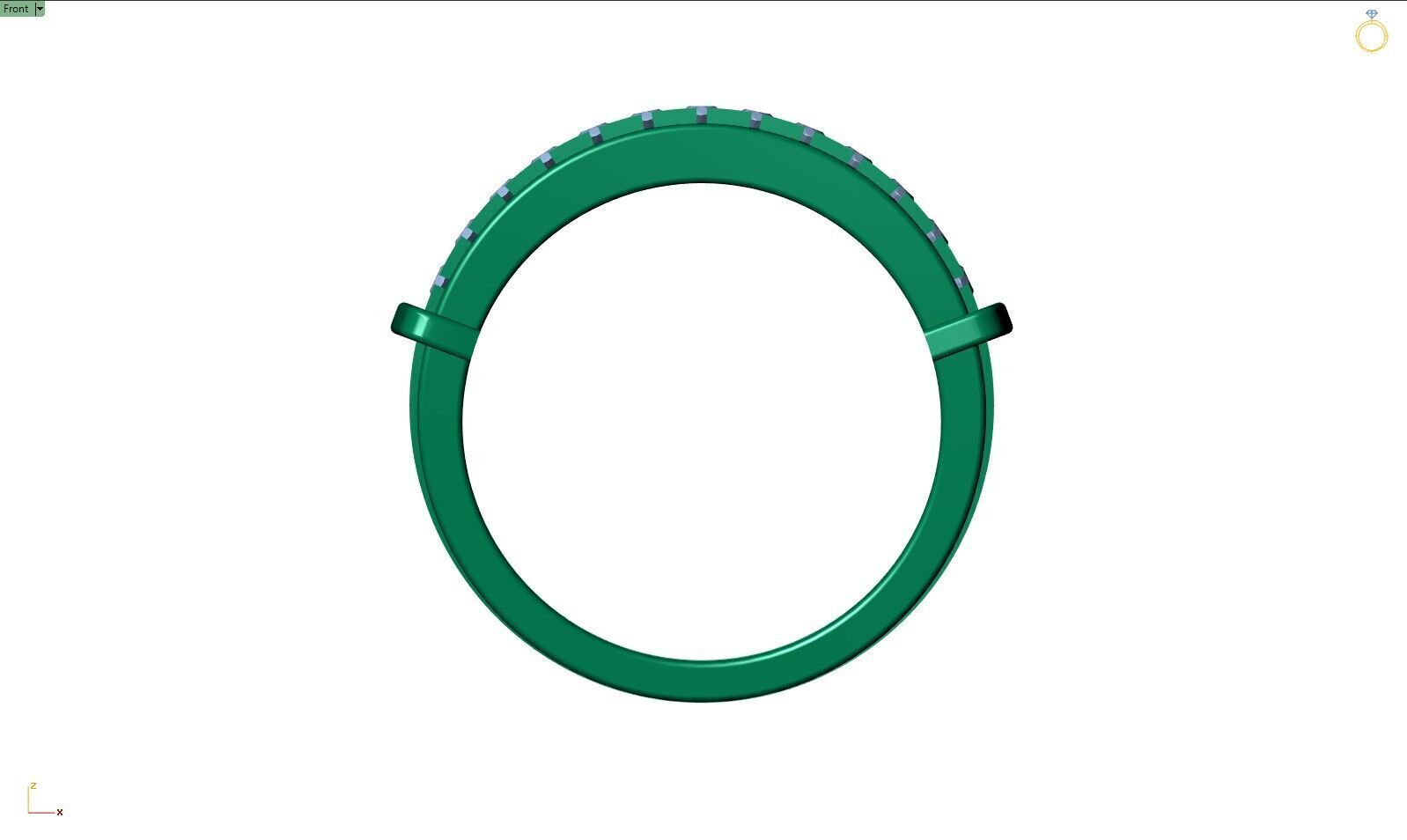 Jewelry 3D Models with render and 3dm stl - R-3893 3D print model_2