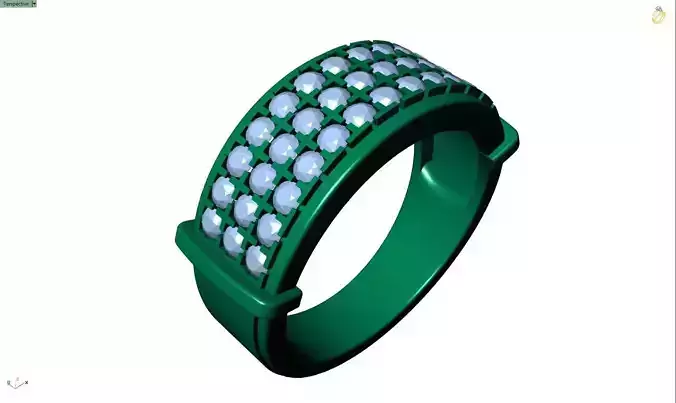 Jewelry 3D Models with render and 3dm  stl - R-3893