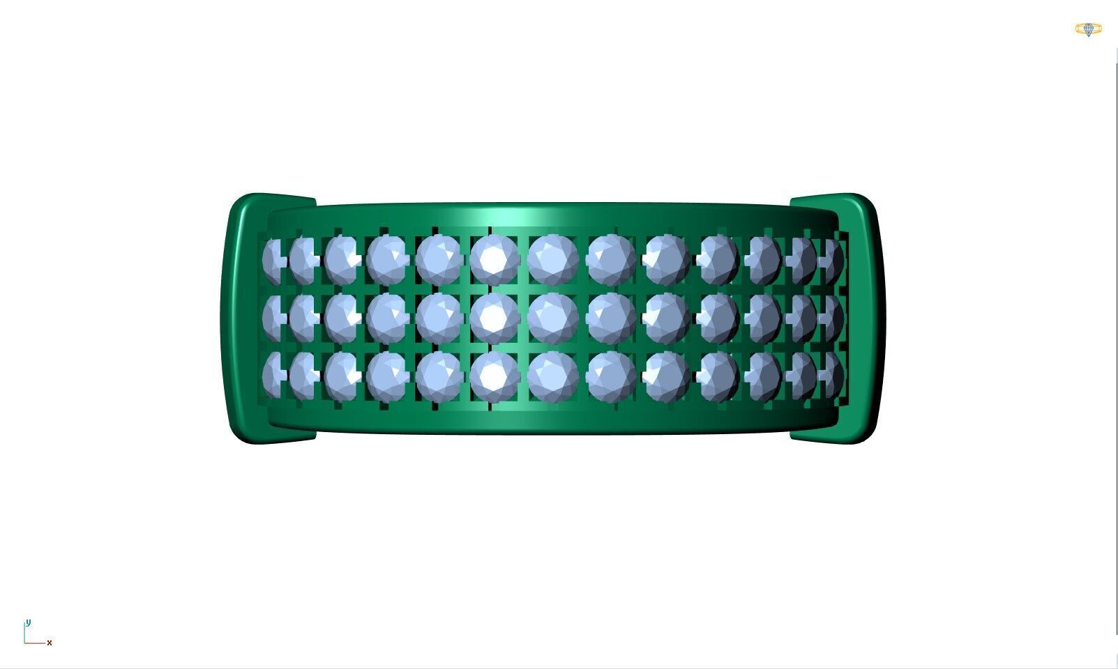 Jewelry 3D Models with render and 3dm stl - R-3893 3D print model_1