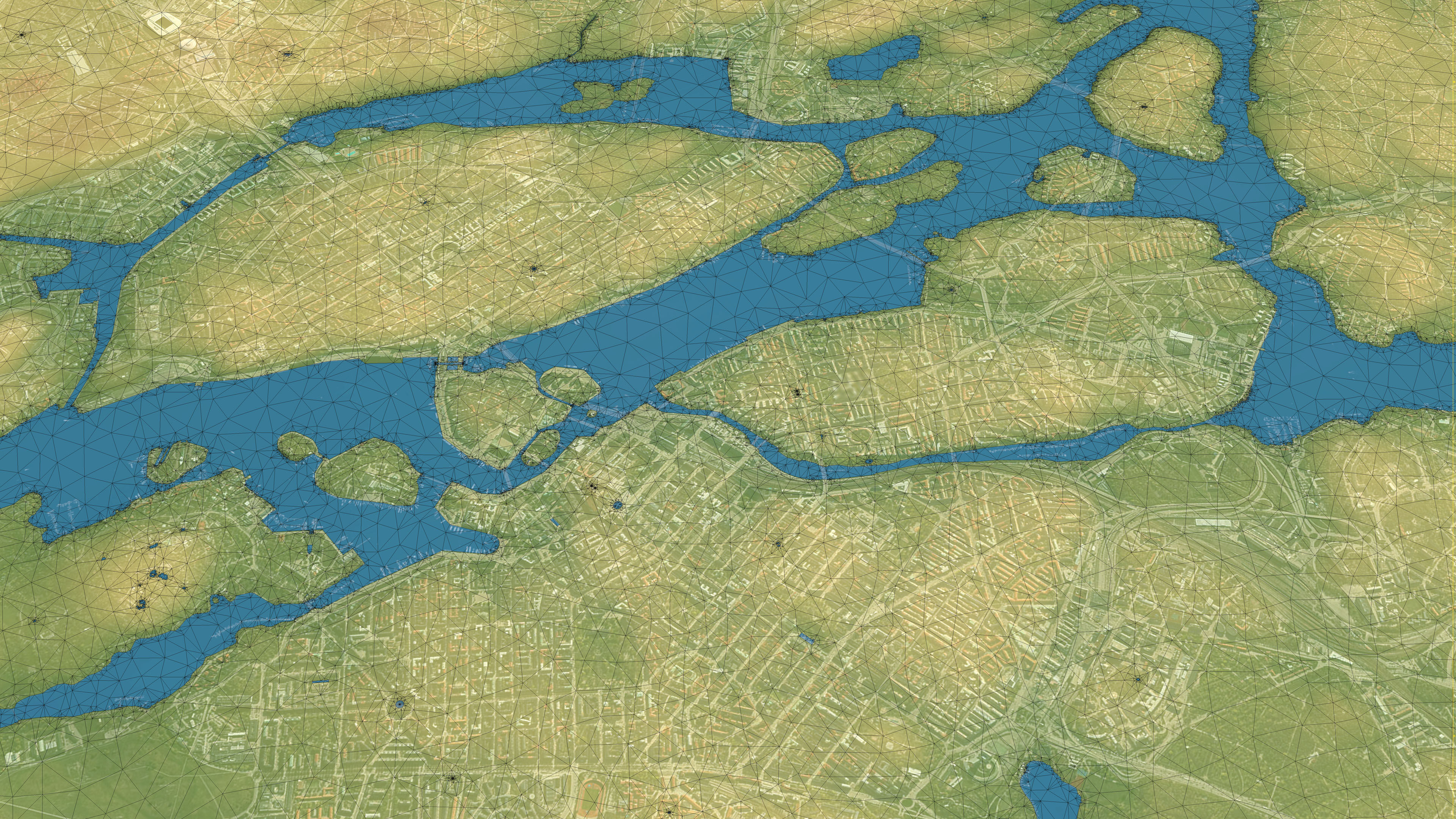 Stockholm - Topography Terrain Low-poly 3D model_20