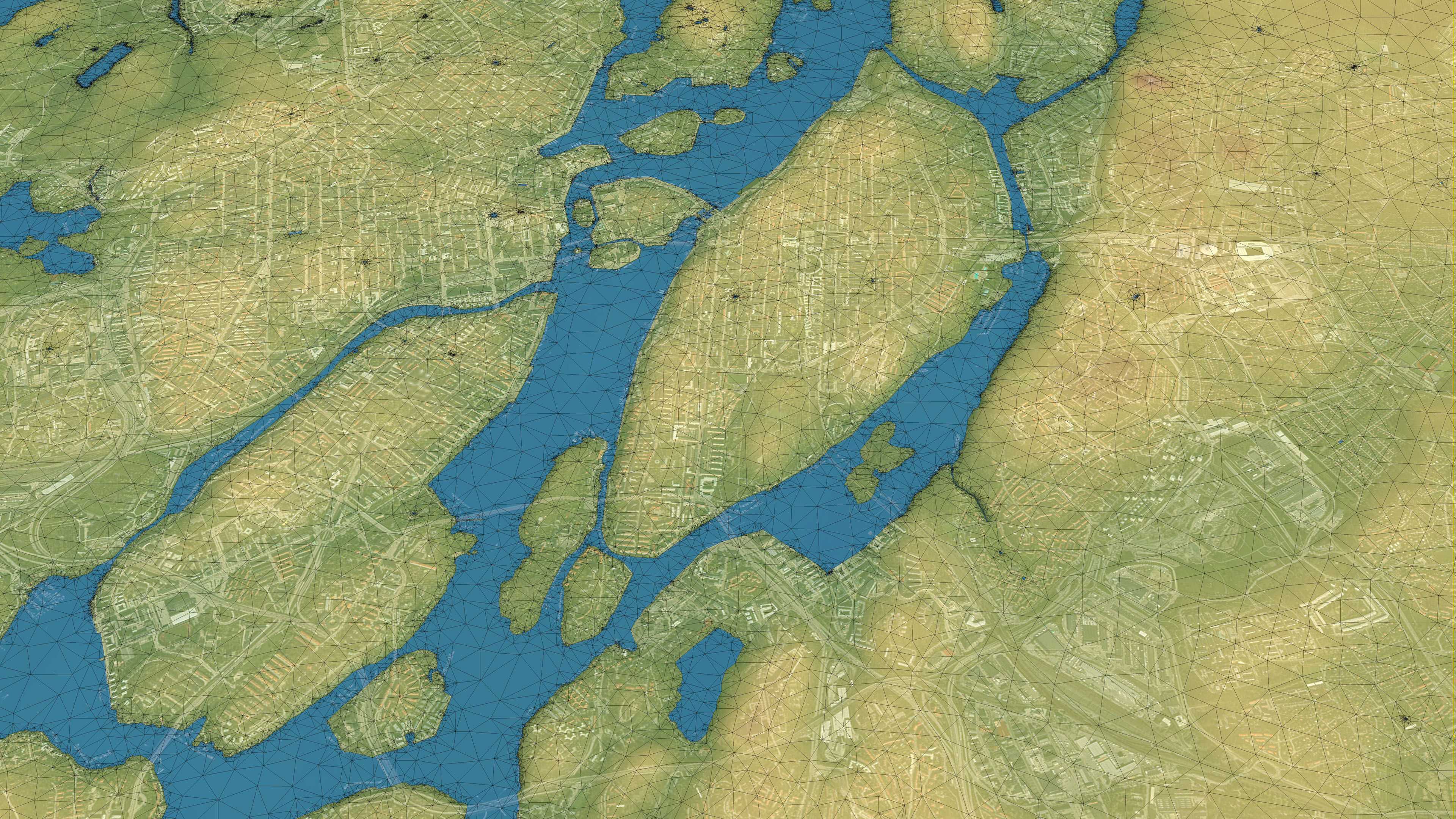 Stockholm - Topography Terrain Low-poly 3D model_18