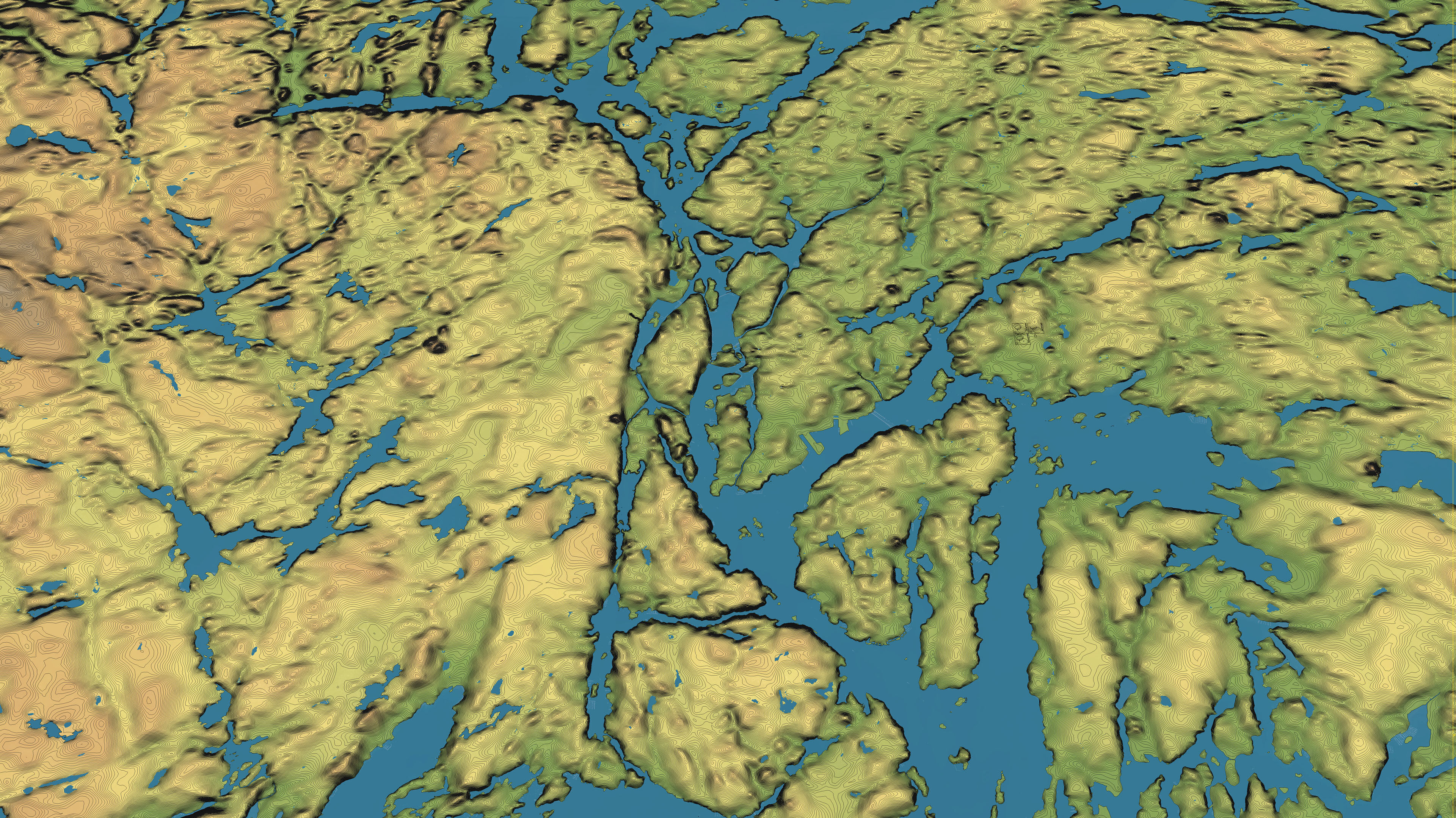 Stockholm - Topography Terrain Low-poly 3D model_12