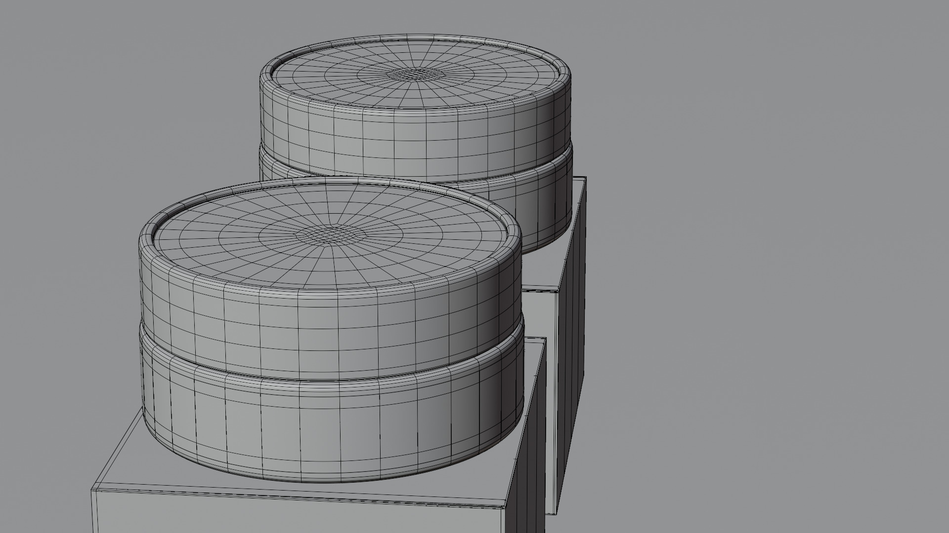 Cosmetic jar and box 3D model_9