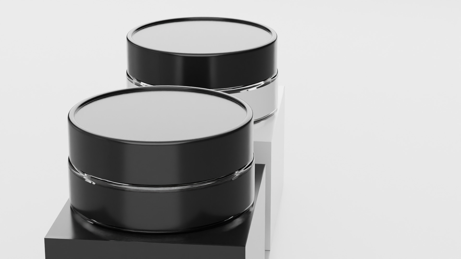 Cosmetic jar and box 3D model_4