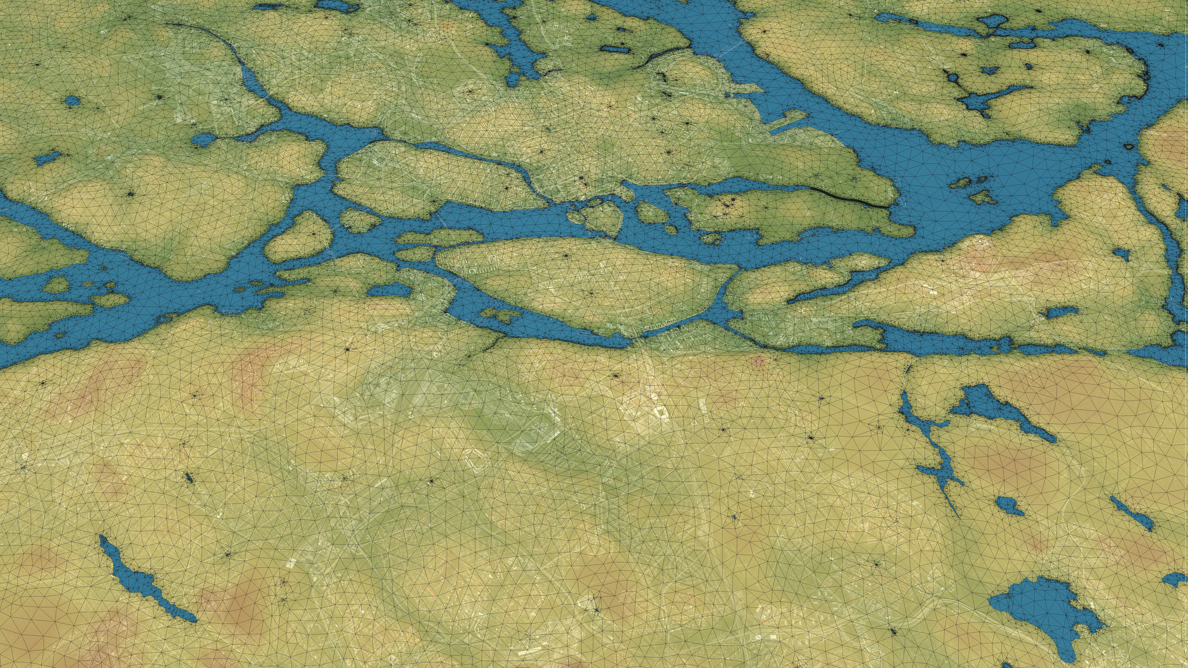 Stockholm - Topography Terrain 3D City 3D Model Collection_50
