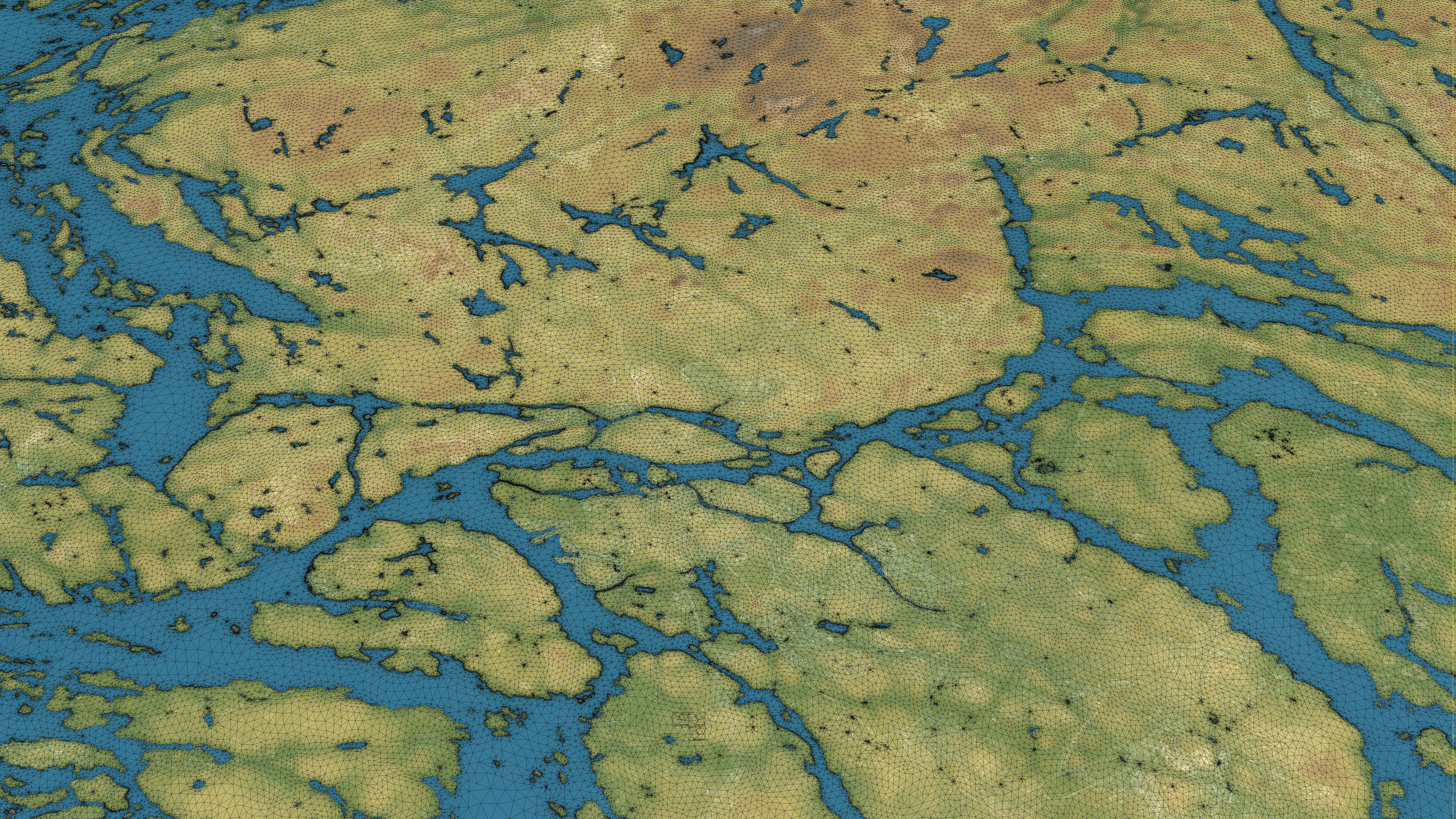 Stockholm - Topography Terrain 3D City 3D Model Collection_44