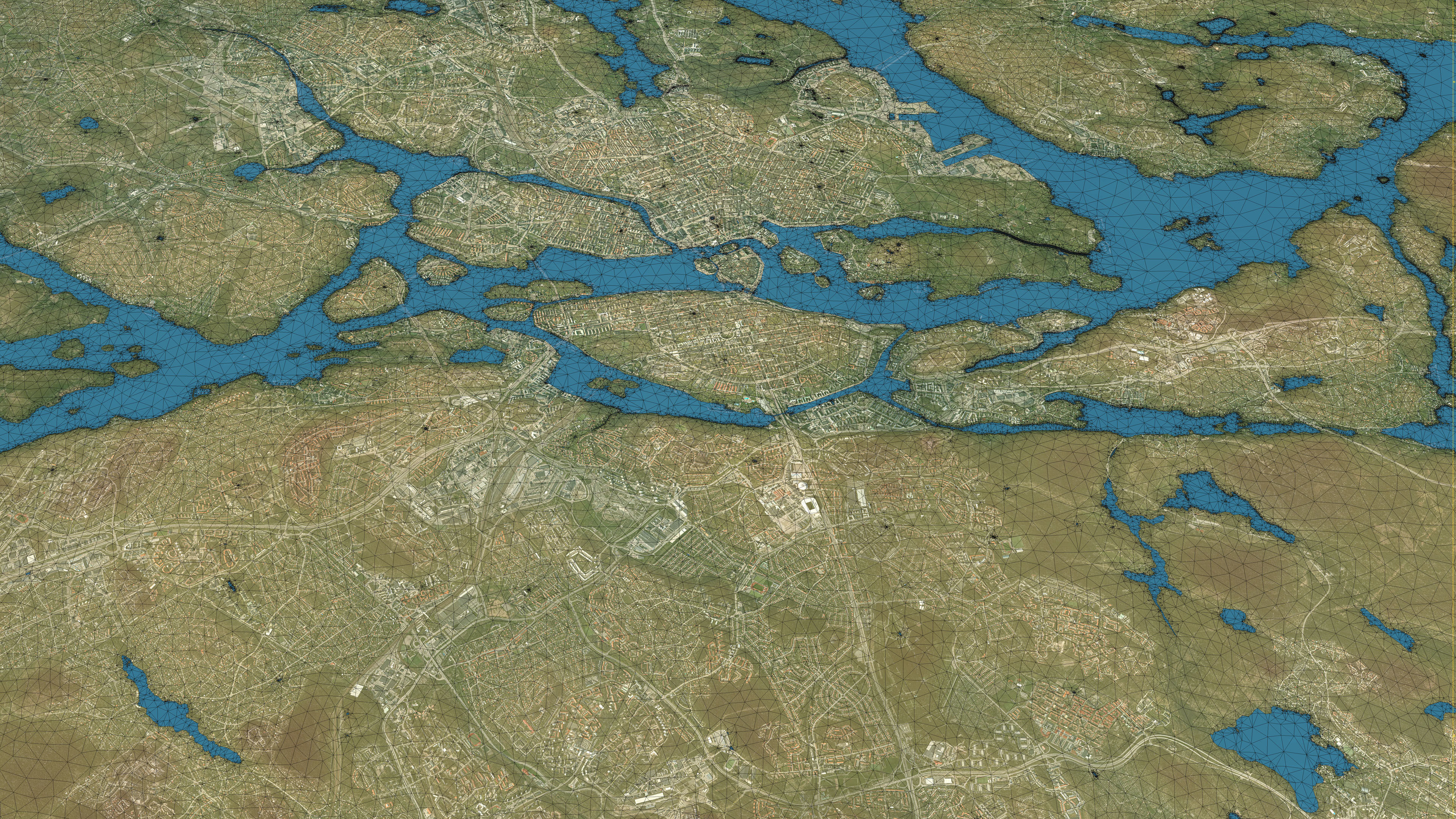 Stockholm - Topography Terrain 3D City 3D Model Collection_49