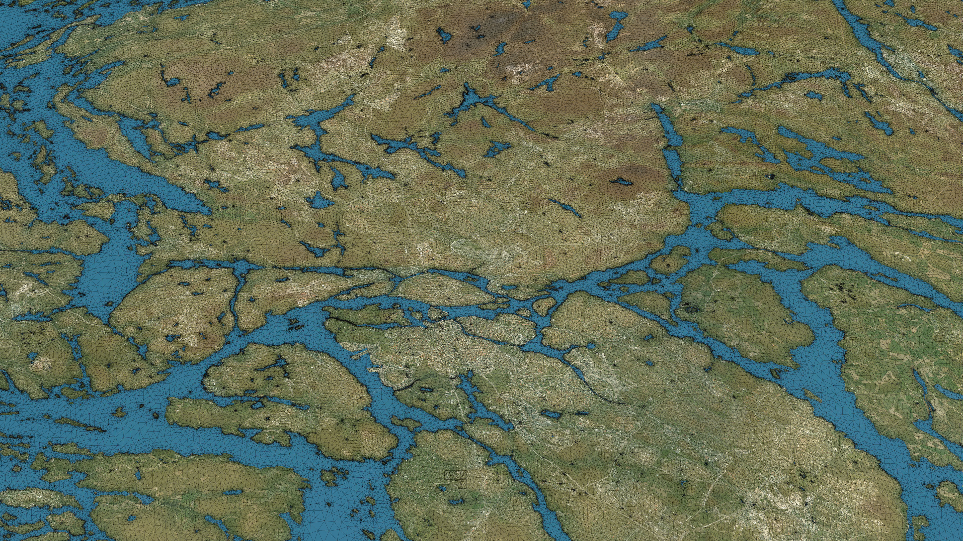 Stockholm - Topography Terrain 3D City 3D Model Collection_43