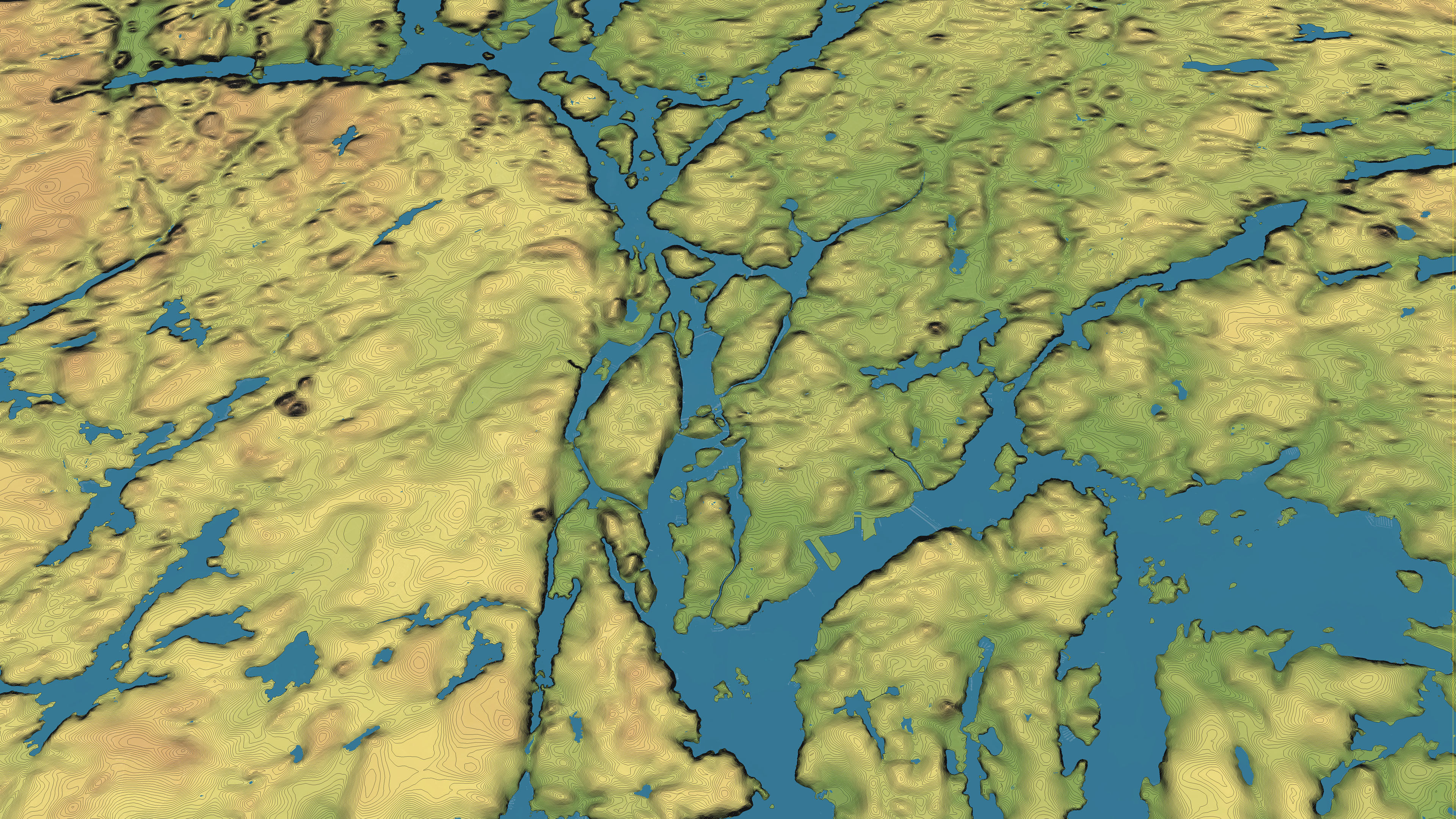 Stockholm - Topography Terrain 3D City 3D Model Collection_36