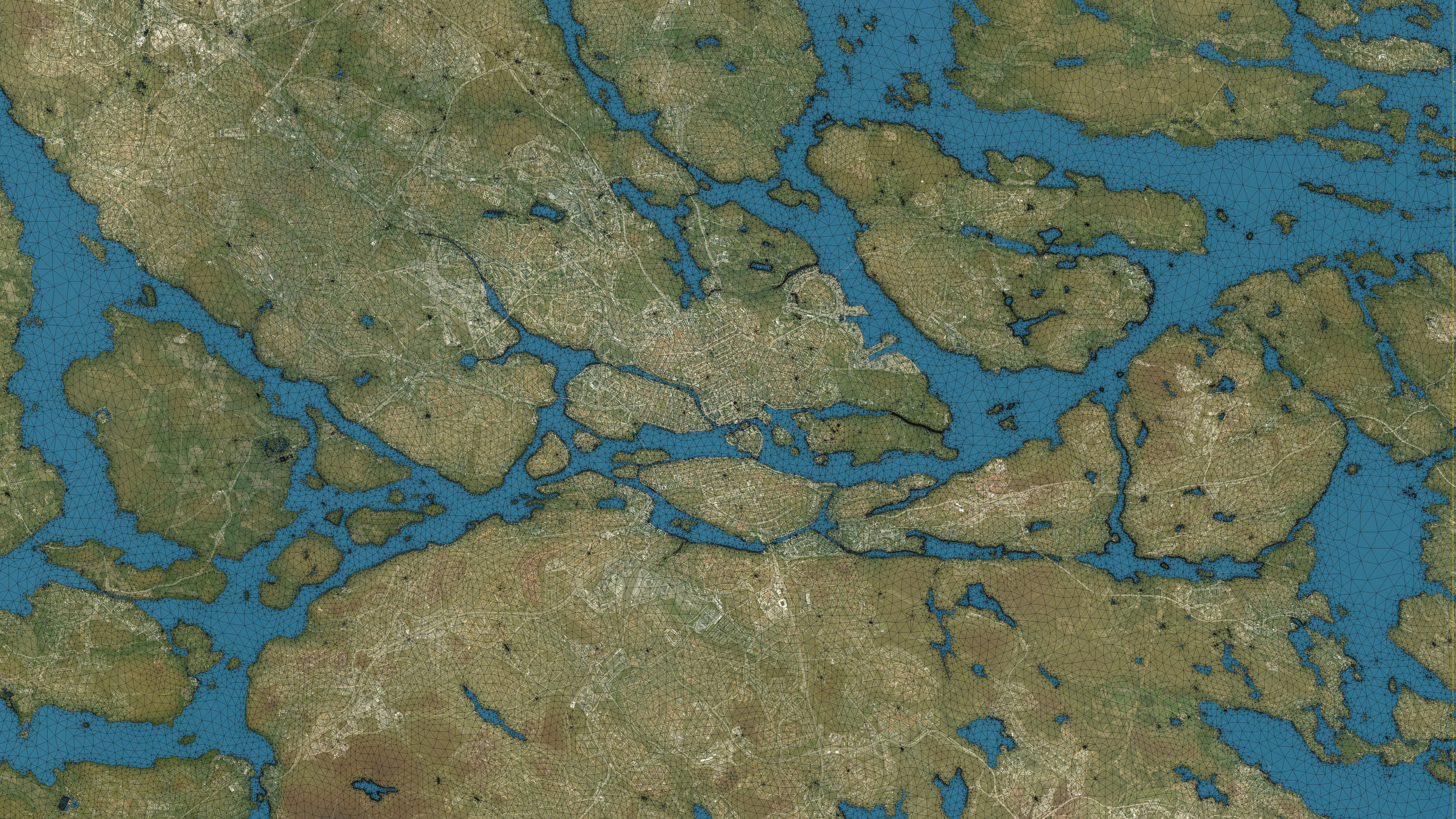 Stockholm - Topography Terrain 3D City 3D Model Collection_18