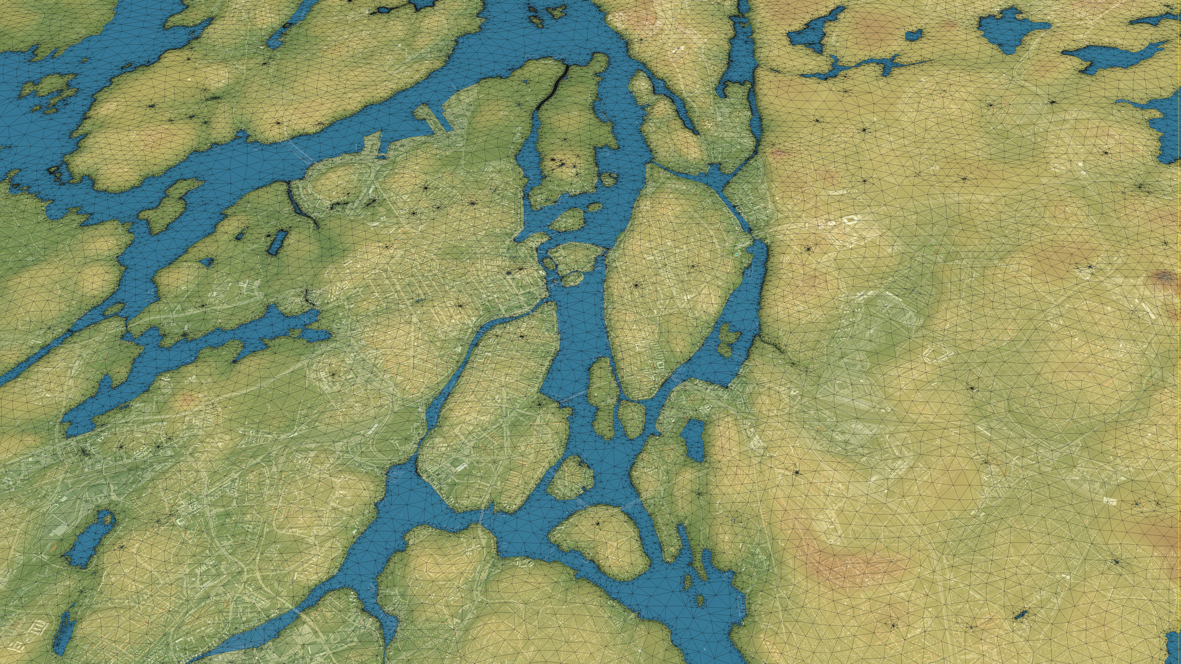 Stockholm - Topography Terrain 3D City 3D Model Collection_27