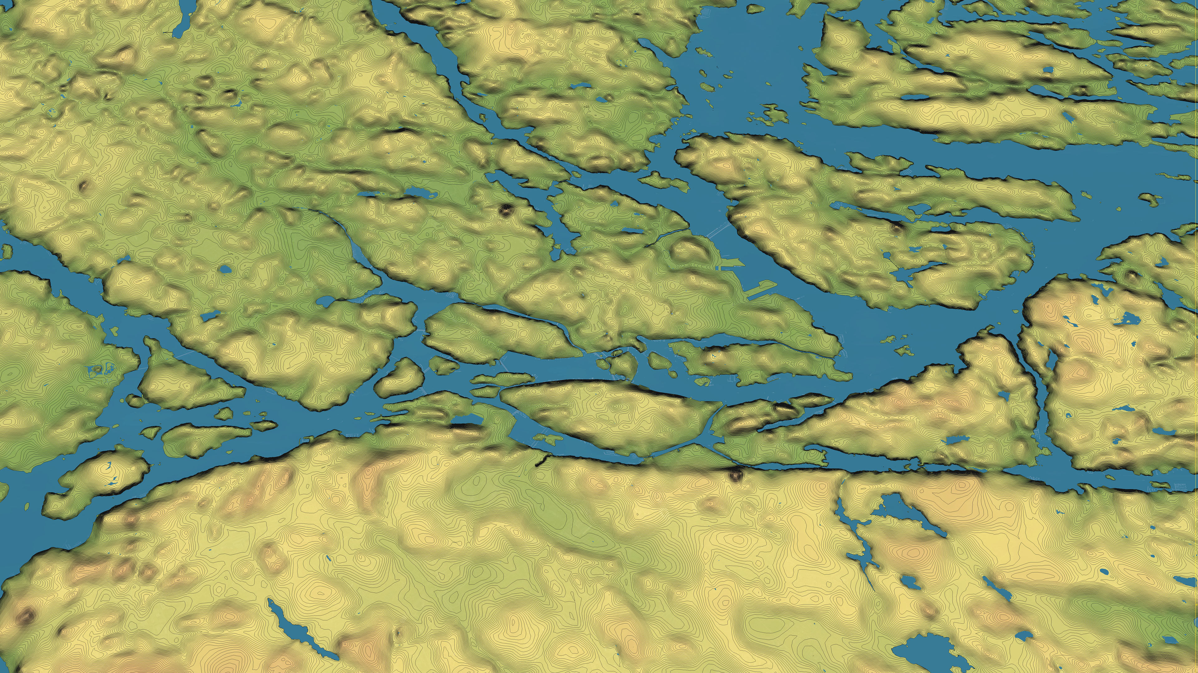 Stockholm - Topography Terrain 3D City 3D Model Collection_24