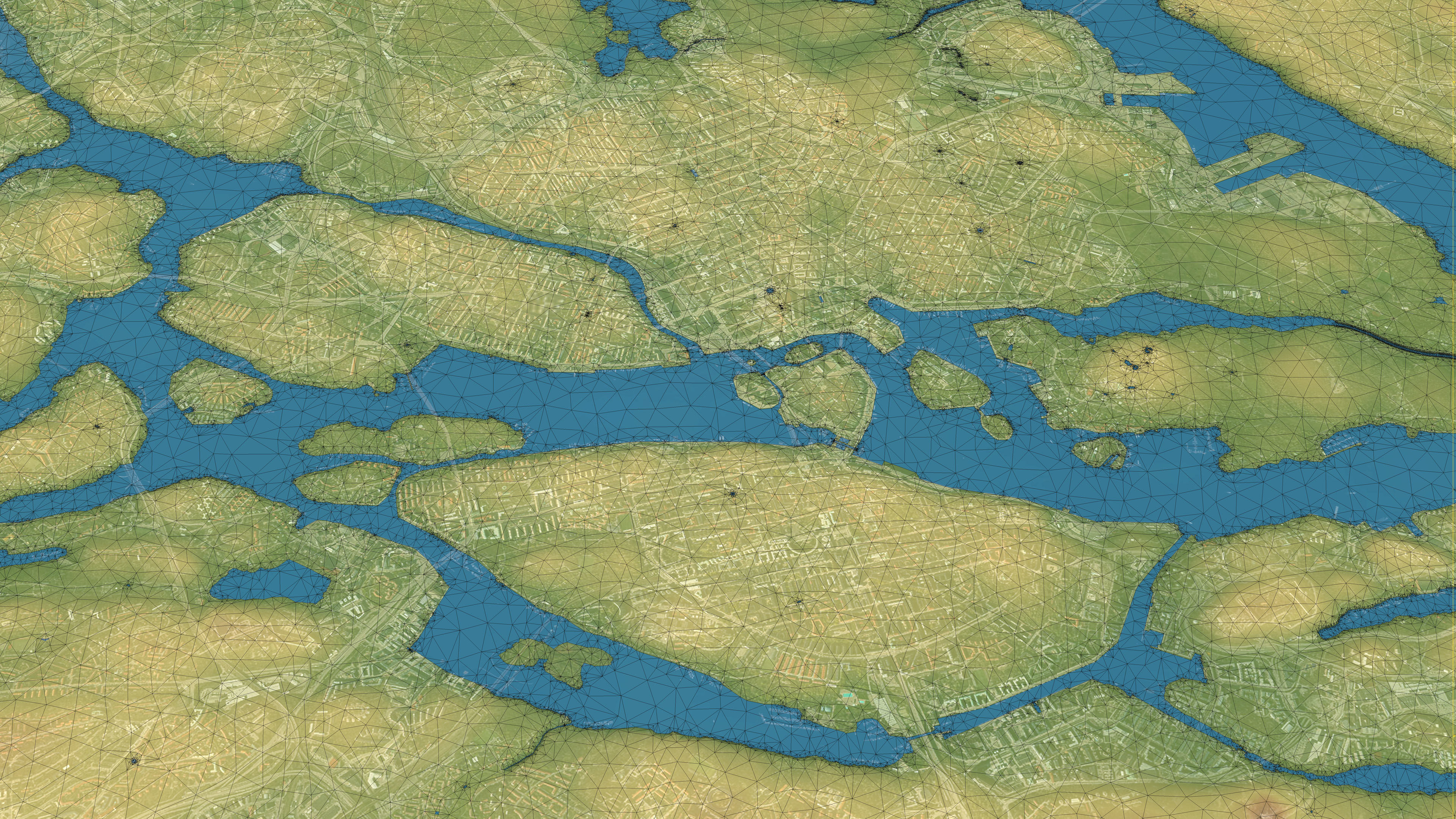 Stockholm - Topography Terrain 3D City 3D Model Collection_2