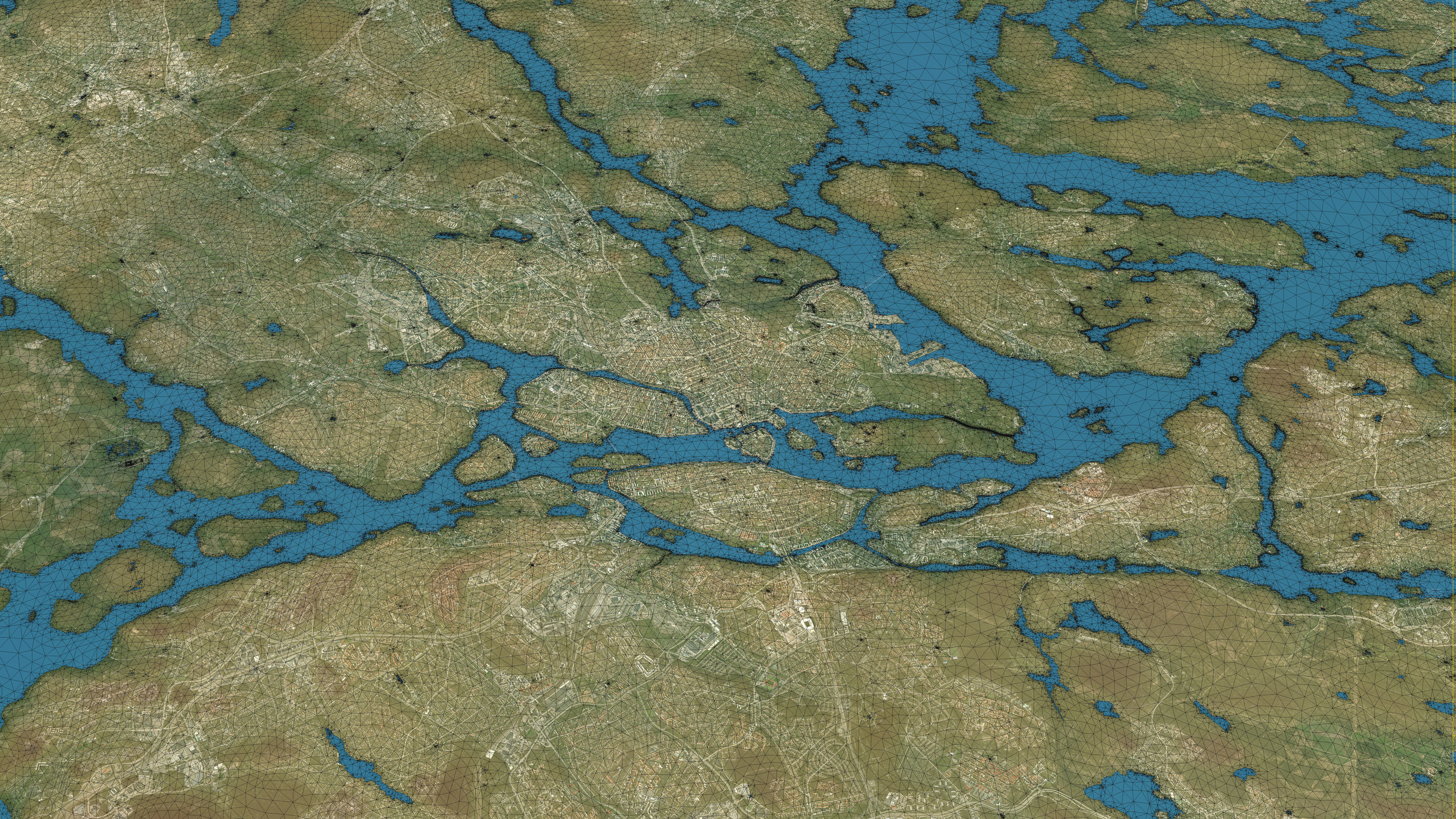 Stockholm - Topography Terrain 3D City 3D Model Collection_22