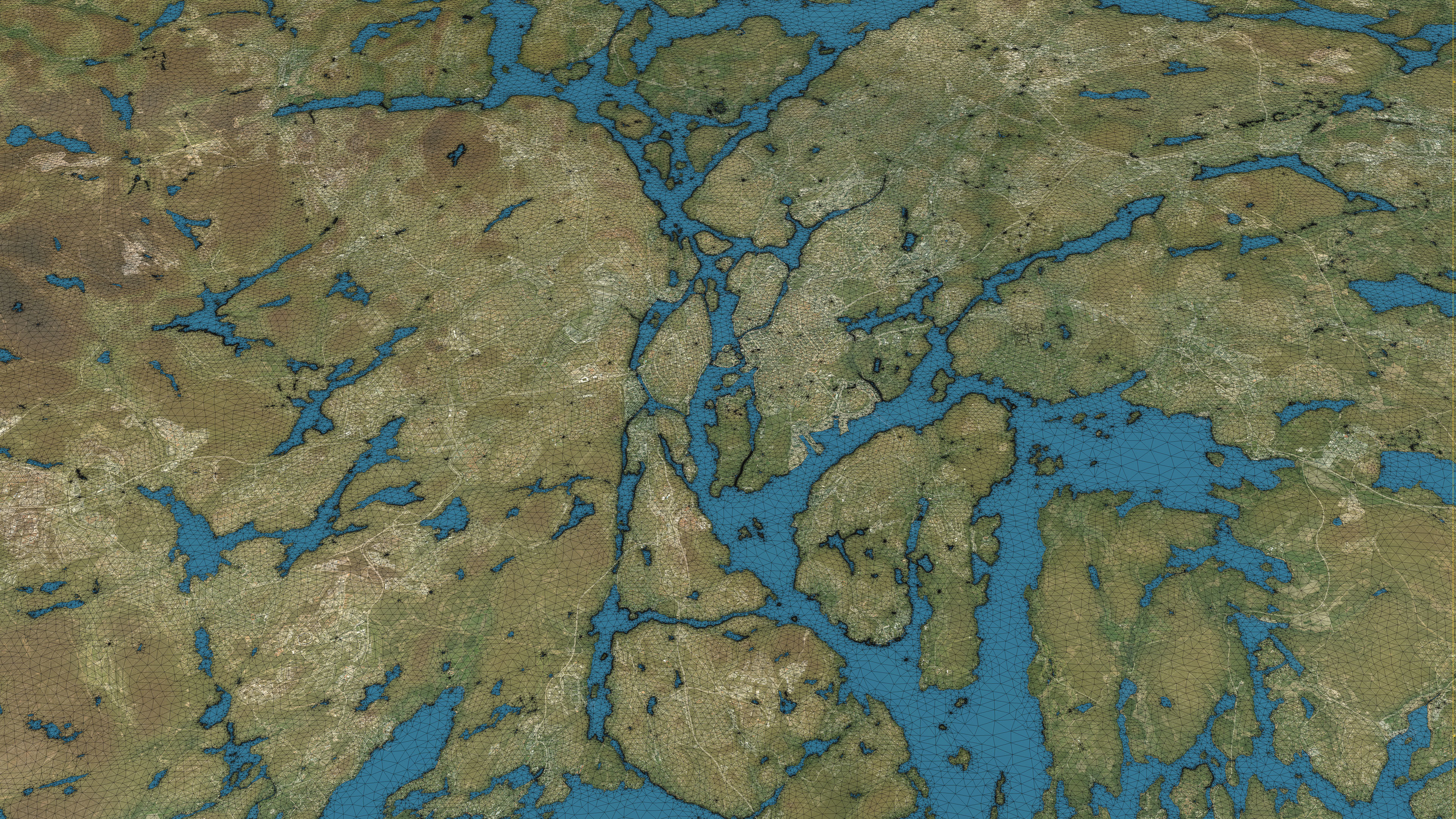 Stockholm - Topography Terrain 3D City 3D Model Collection_46